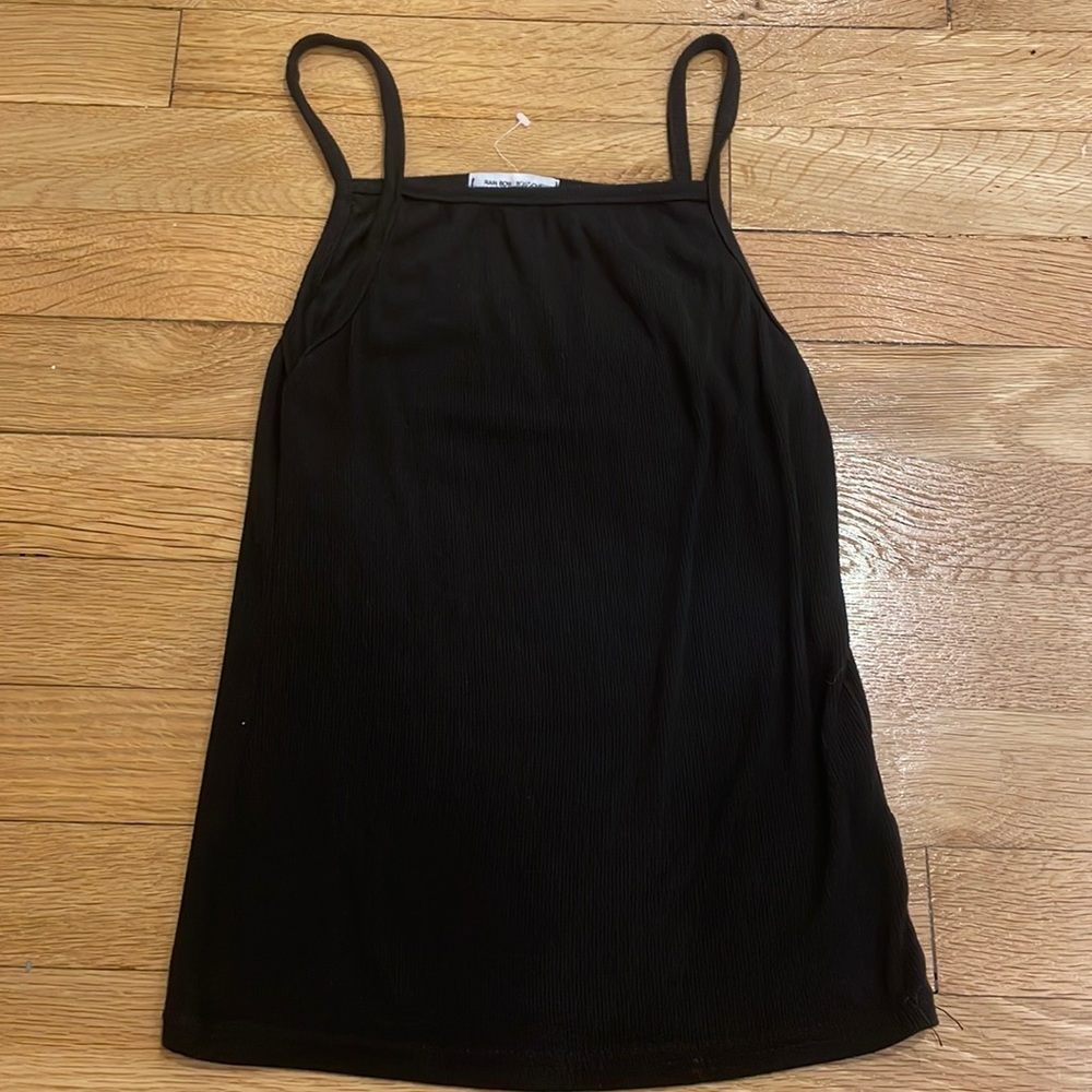 black tank top